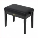 Банкетка Rin LB-11BKG, черная, искусственная кожа