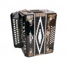 Гармонь "Чайка 204" S6XL-A-BLACK 25х25-II, черная