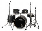 Барабанная установка LDrums 5001013, черная