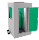 Звукоизоляционная кабина IzoCab Izoroom-standart-plus, цвет графит/зеленый