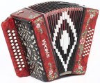 Гармонь "Шуйская" C51X-A-RED 25х25-III, красная
