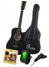 Акустическая гитара Foix FFG-2038CAP-BK-MAT с аксессуарами