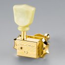 Комплект одиночной колковой механики, Schaller 10140523.16.36 Original G-Series Deluxe SR, 3 левых+3 правых, золото