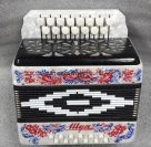 Гармонь "Сувенир" 15х12-I S40XL-C-WH, белая, палехская роспись