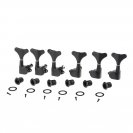 Колки для 4-струнной бас-гитары, 3+3, черные, Musiclily M178-3M179-3