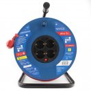 Удлинитель на катушке 16А/3,5 кВт, 3х1,5мм2, 30м, 4 розетки с заземлением, Электрическая мануфактура PC20501 PowerCube