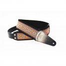 Fidel FL22019E Ergo Ремень для гитары, кожа/хлопок, орнамент