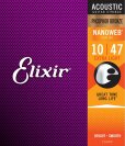 Комплект струн для акустической гитары Elixir Extra Light 10-47 16002 NANOWEB, фосфорная бронза