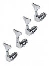 Колки для бас-гитары 4л Metallor MHB-02-CR-4-in-line, хром