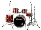 Барабанная установка LDrums 5001012, красная