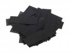 Конфетти из специализированной бумаги (тишью) 17х55мм, чёрный, упаковка 1 кг, LFocus FTPCBL