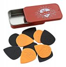 JOYO Pick Box медиаторы в металлической коробке 10 шт 1.4 и 0.8 мм