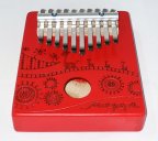 Калимба, резонаторная, 10 язычков Мозеръ KMKr-2-R-NEW Escudo, трапеция, красная