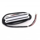 Звукосниматель магнитный Musiclily MX0449BK, хамбакер, рельсовый, белый