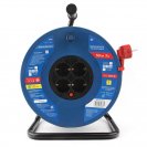 Удлинитель на катушке 16А/3,5 кВт, 3х1,5мм2, 50м, 4 розетки с заземлением, Электрическая мануфактура PC20503 PowerCube