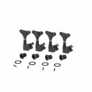 Колки для бас-гитары, 4л, черные, Musiclily M179-4