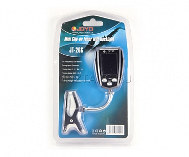 Цифровой тюнер JOYO JT-26C на прищепке