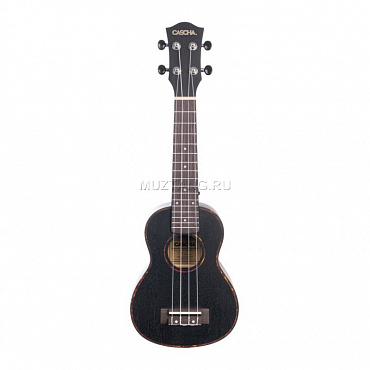 Укулеле сопрано Cascha HH-2262 Mahogany Series, с чехлом, черный