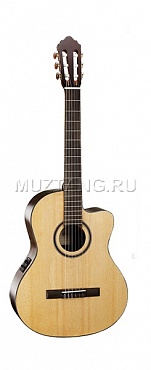 Классическая гитара со звукоснимателем Cort AC160CF-NAT Classic Series, с вырезом