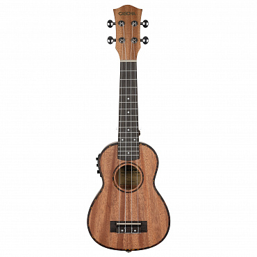 Укулеле сопрано Cascha HH-2026E Mahogany Series со звукоснимателем, с чехлом