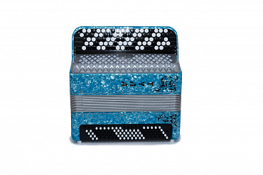 Баян ученический "Тула-209", 92/55х100-II, BN-37-LB, голубой