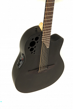 Электроакустическая гитара OVATION 2058TX-5 Elite T Deep Contour Cutaway Black Textured 12-струнная