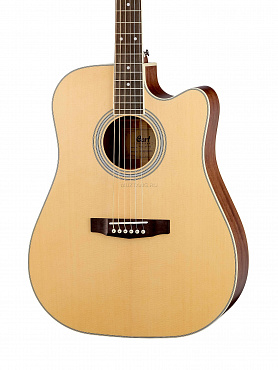 Акустическая гитара Cort PURE-DC-NS-WBAG, с чехлом