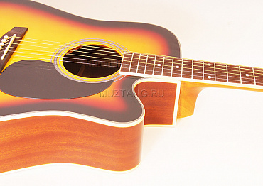 Акустическая гитара Homage LF-4121C-SB, санберст, с вырезом