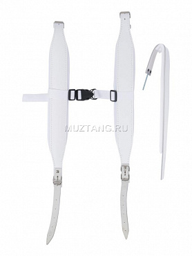 Комплект ремней для баяна и аккордеона LutnerLSBc-1W, белый